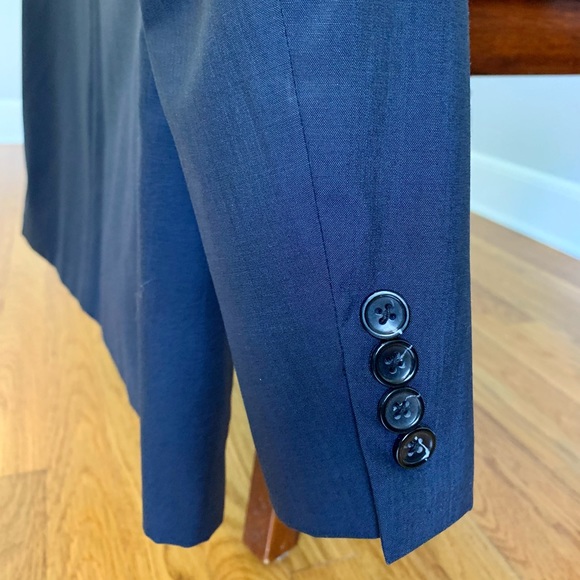 Baroni Prive Slim-Fit Navy Suit Jacket - Picture 6 of 10